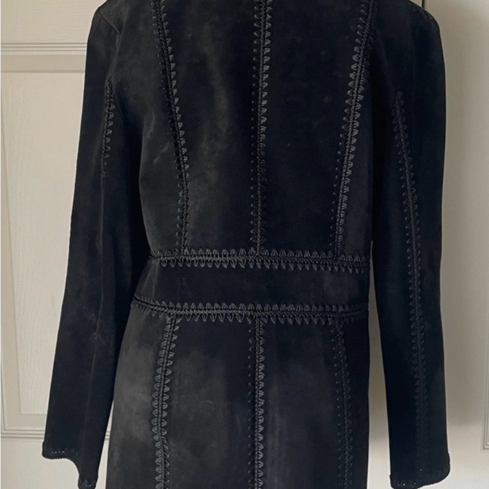 Scully Black Leather Patchwork Jacket - image 2